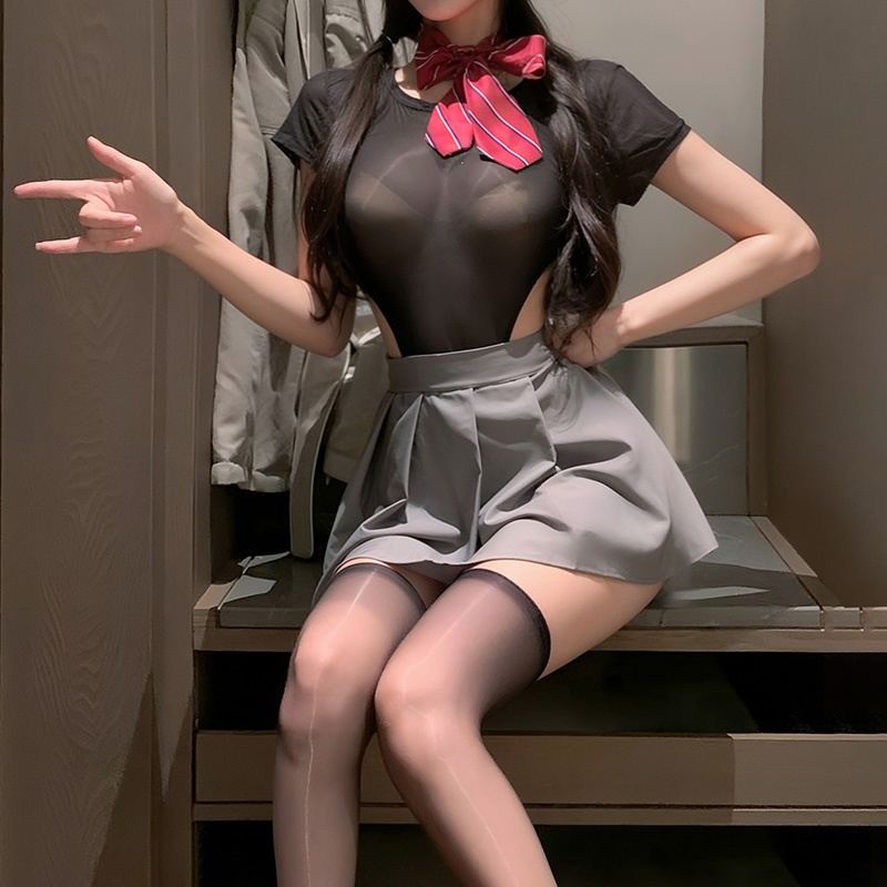 청순X섹시 반전 매력! 교복 스타일 바디수트